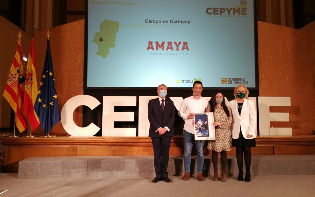 Muebles Amaya recibe Premio Cepyme Aragón 2022